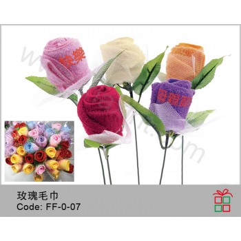 FF-0-07	玫瑰花毛巾