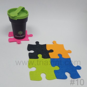 L-1001 Felt coaster set(die-cut shape)
