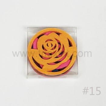 L-1002 Felt coaster set(die-cut shape)