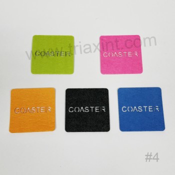 L-1001 Felt coaster set(die-cut shape)