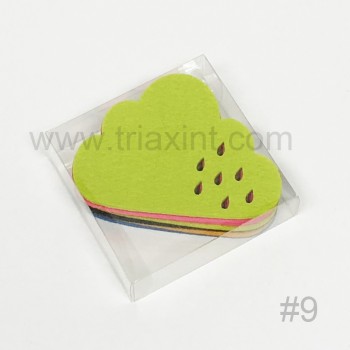 L-1001 Felt coaster set(die-cut shape)
