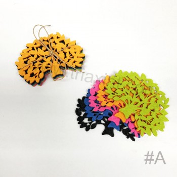 L-1003 Felt coaster set(die-cut shape)