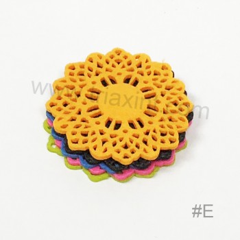 L-1003 Felt coaster set(die-cut shape)