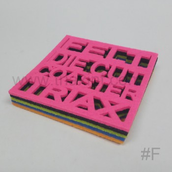 L-1002 Felt coaster set(die-cut shape)